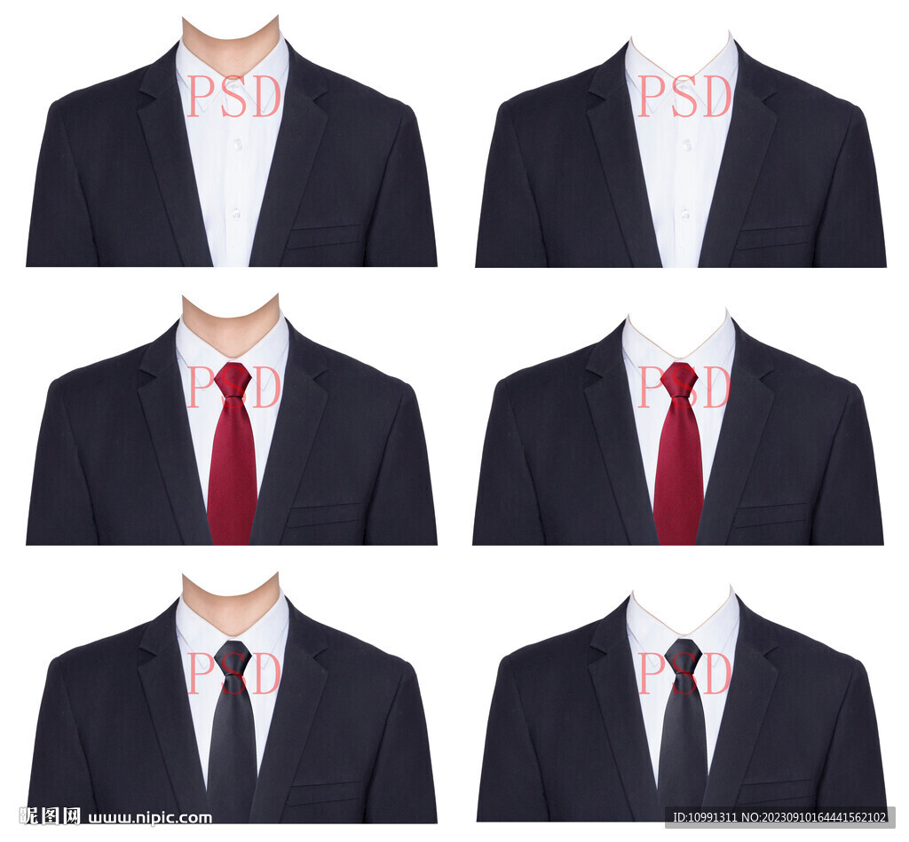 西裝正裝男套裝證件照衣服素材