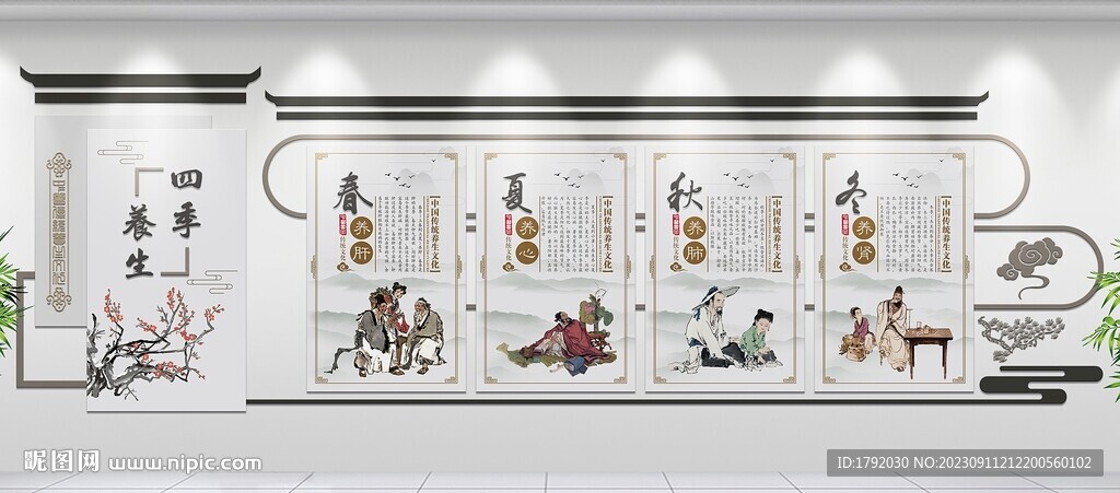 四季養(yǎng)生廣告展板