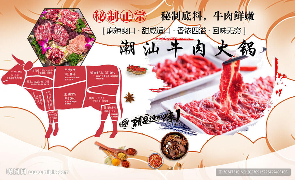 潮汕牛肉火锅灯箱