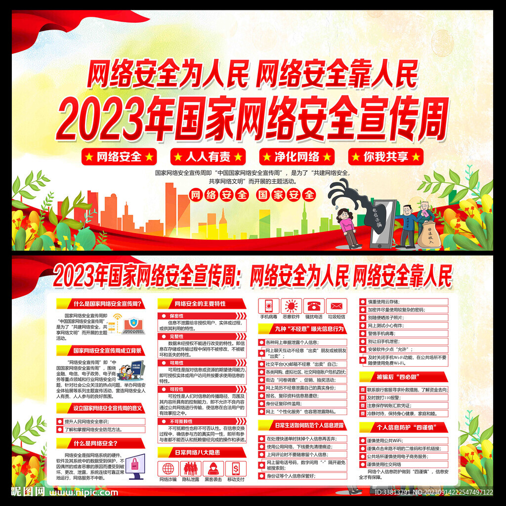 2023年網(wǎng)絡(luò)安全宣傳周展板
