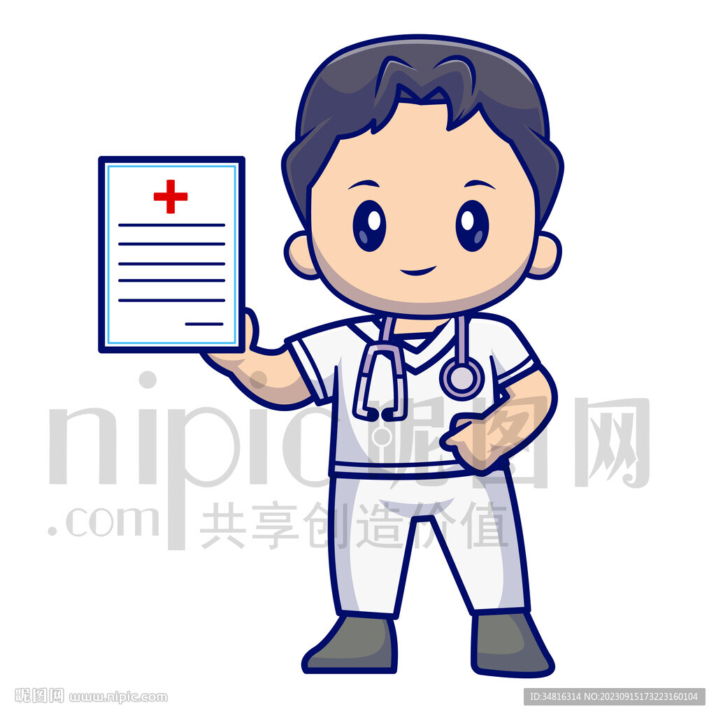 可愛(ài)卡通醫(yī)生醫(yī)療醫(yī)院醫(yī)藥素材