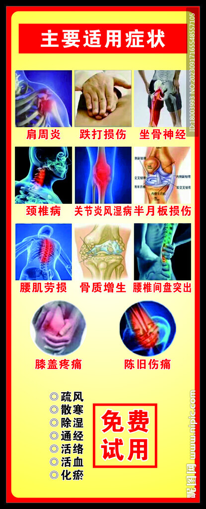 主要適用癥狀