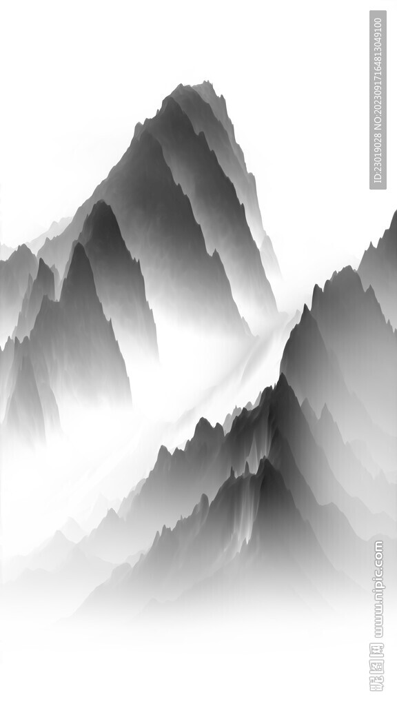 新中式立體山水畫