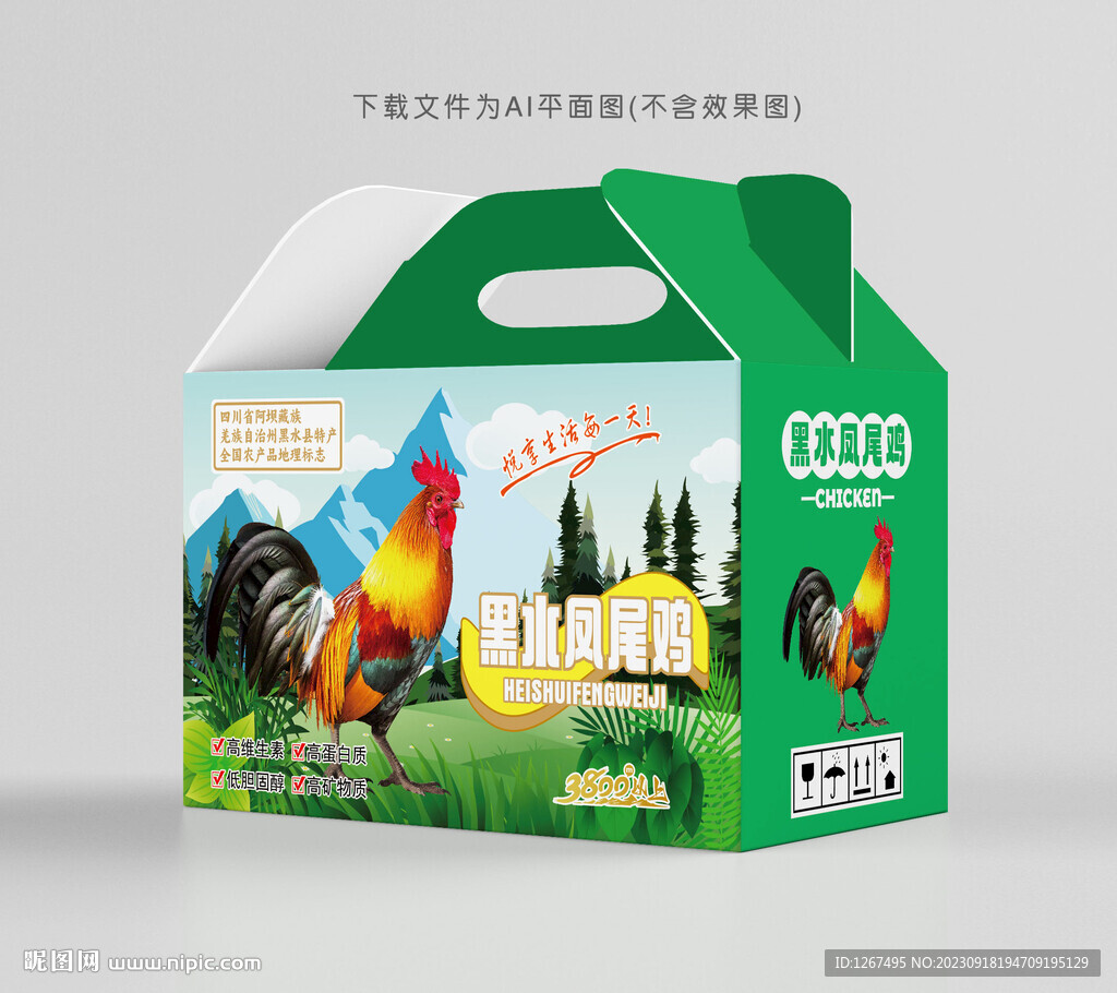 黑水鳳尾雞禮盒