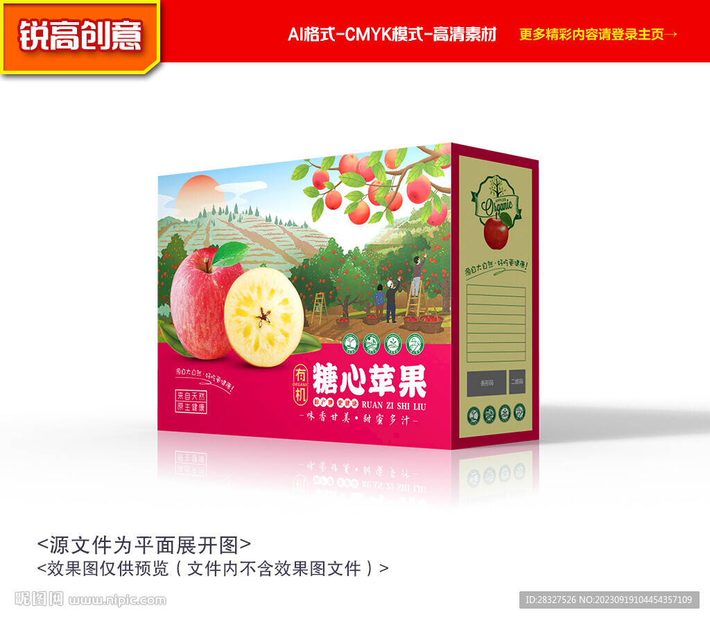 苹果包装 水果礼盒