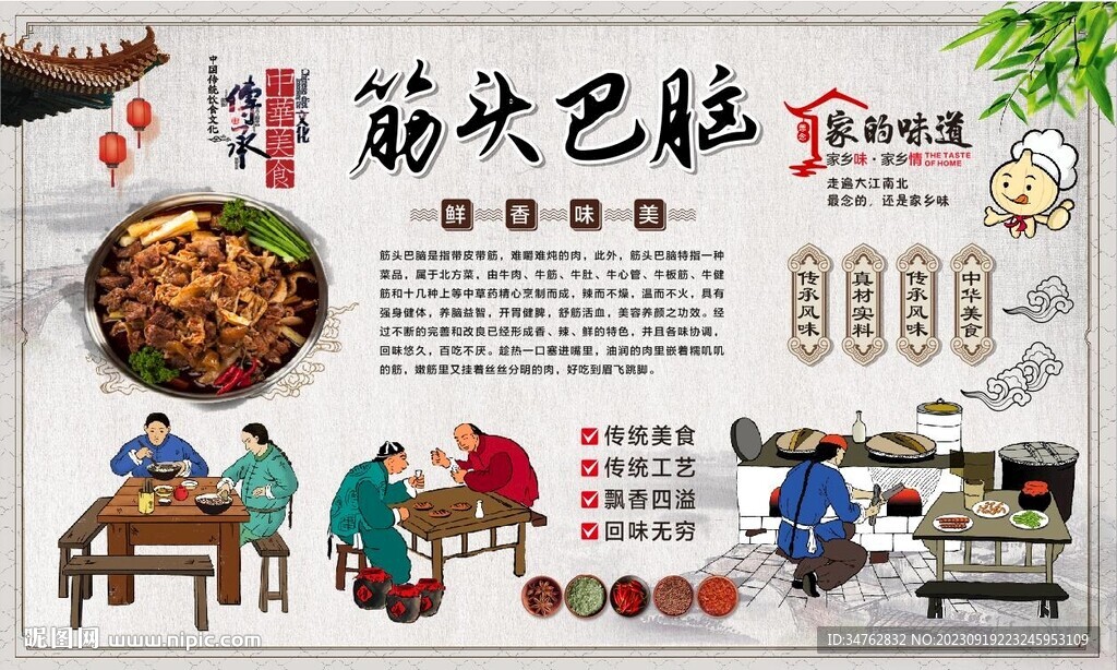 筋頭巴腦