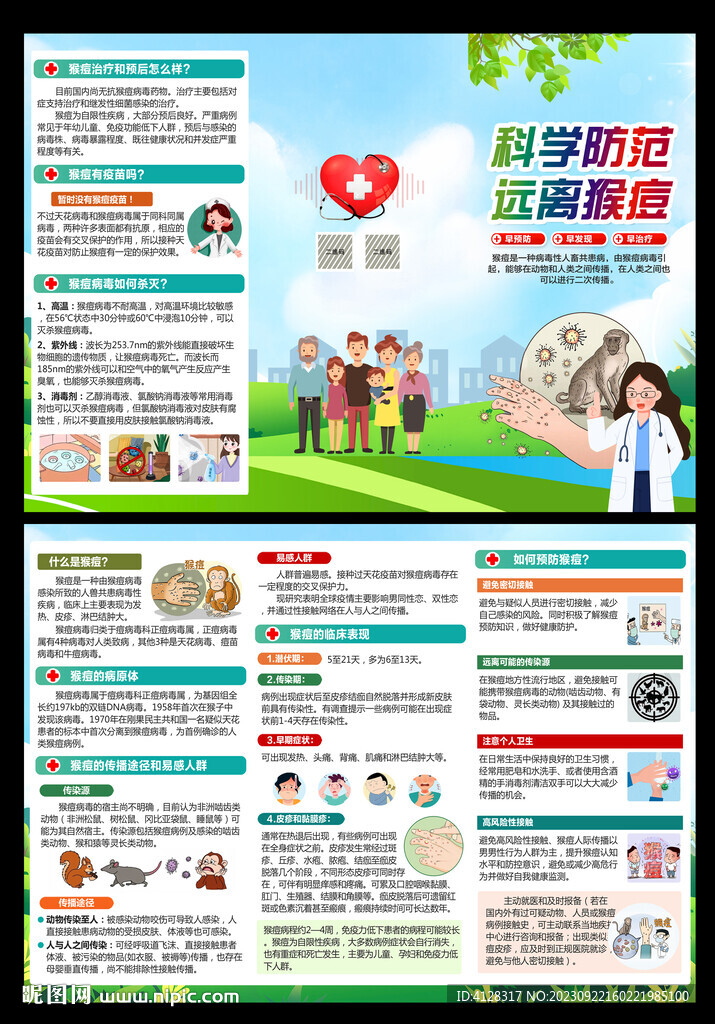 預防猴痘三折頁