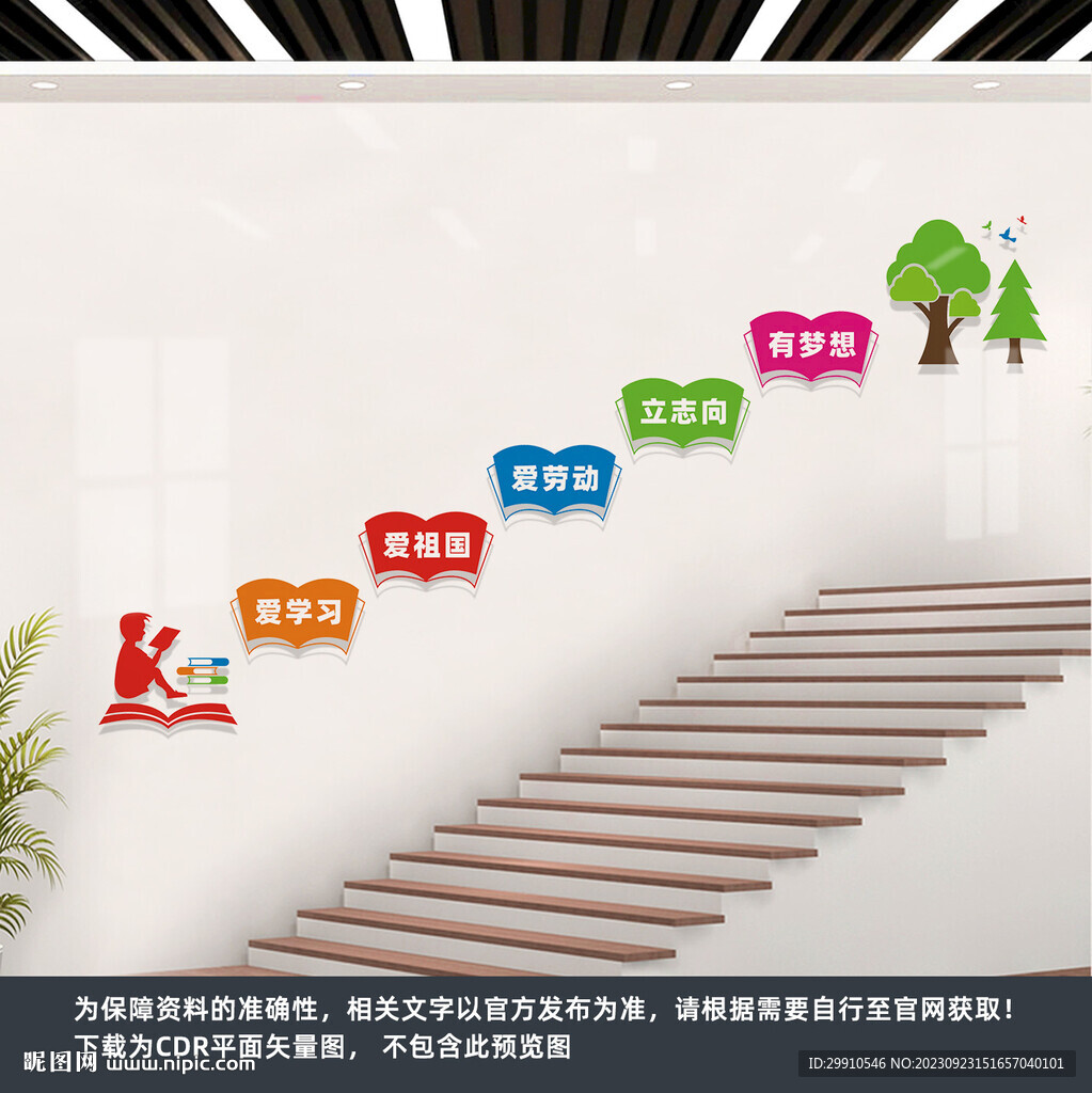 學校樓梯文化墻