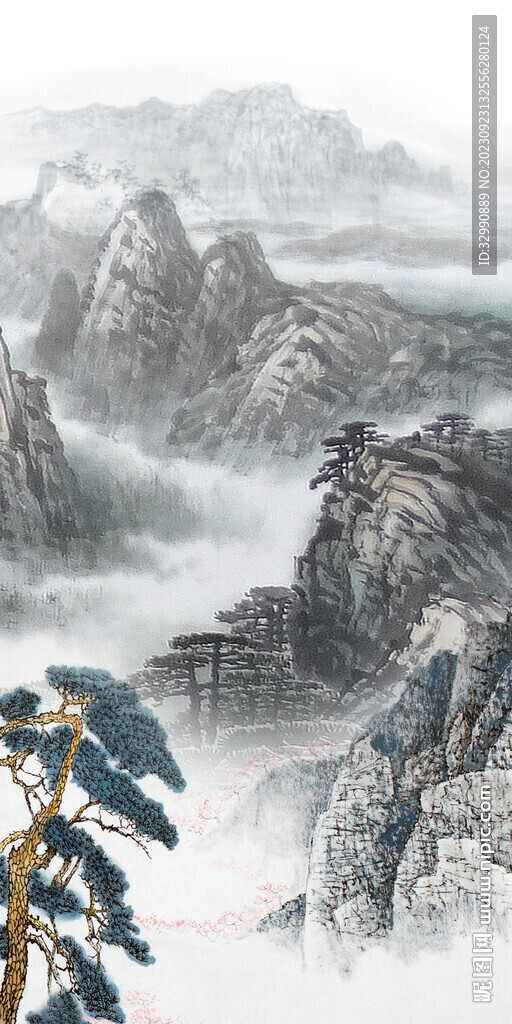 淡雅 大氣新玄關(guān)畫 Tif分層