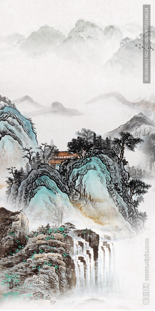 古風(fēng) 玄關(guān)簡約新畫 Tif分層