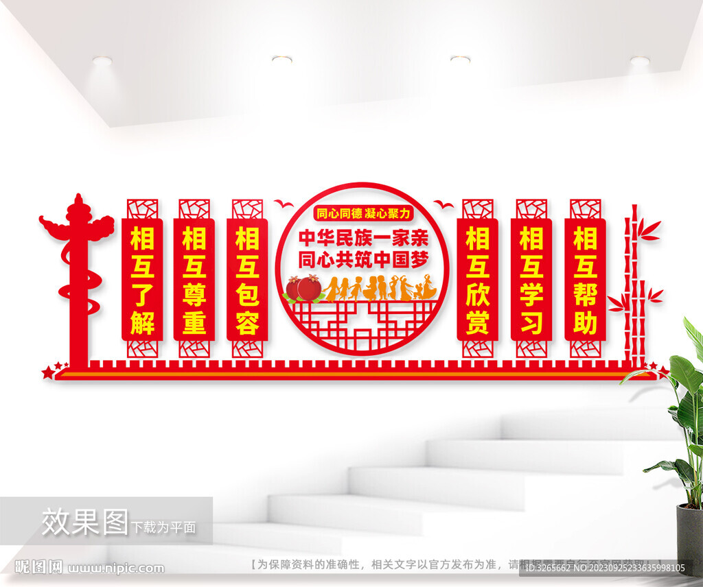 民族團結(jié)文化墻圖片
