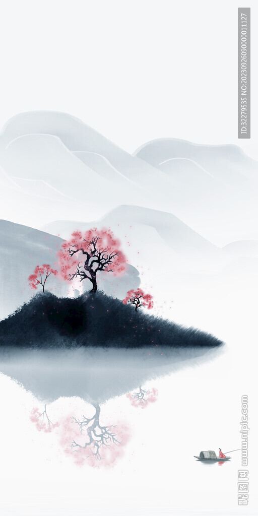 高清 中式簡約玄關 tif分層