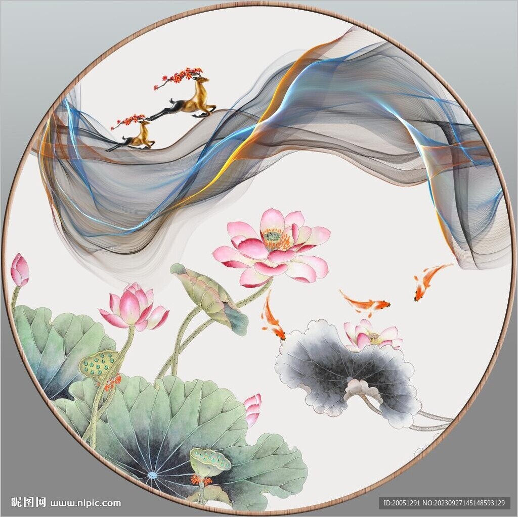 圓形裝飾畫 