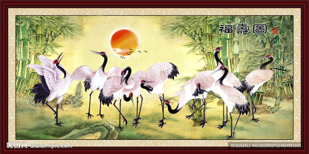松鶴圖