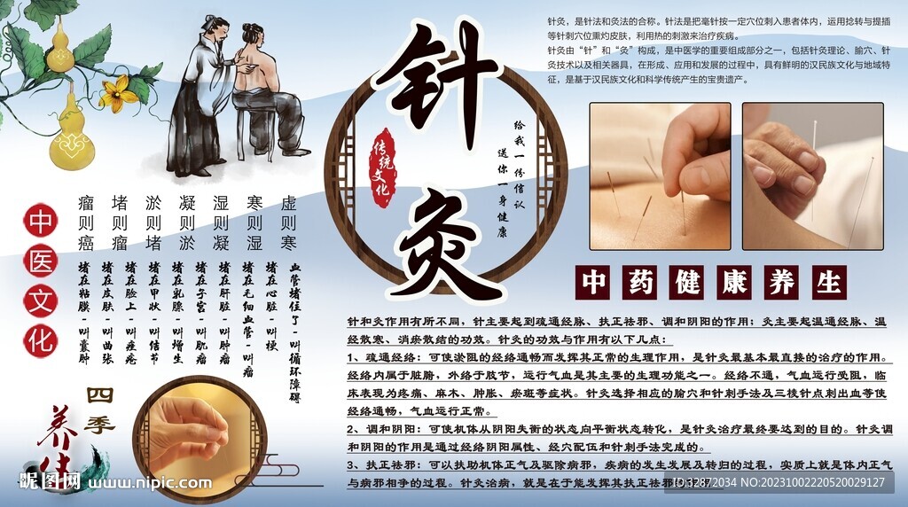 針灸背景墻