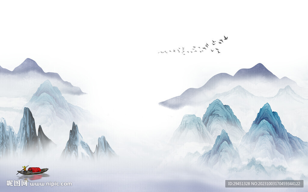 高清 現代背景山水 TIf分層