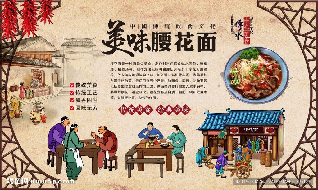 腰花面