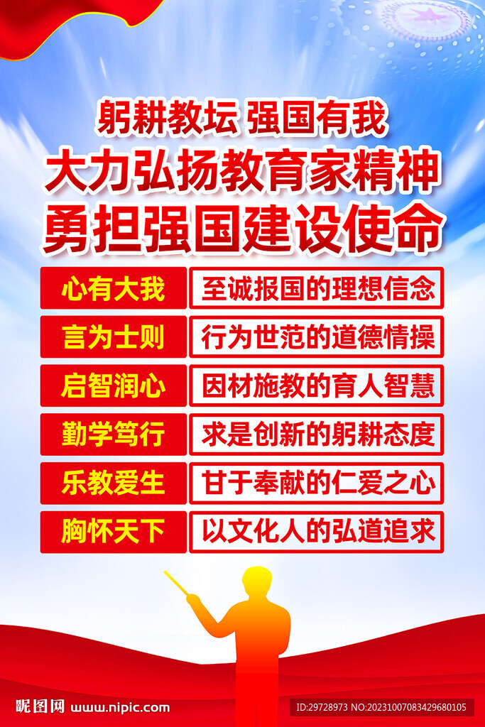 教育家精神海報(bào)