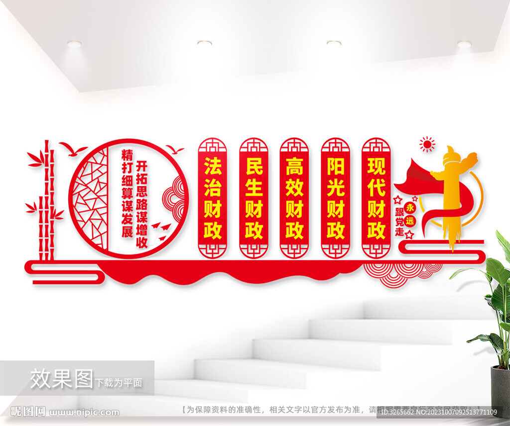 財政宣傳文化墻圖片