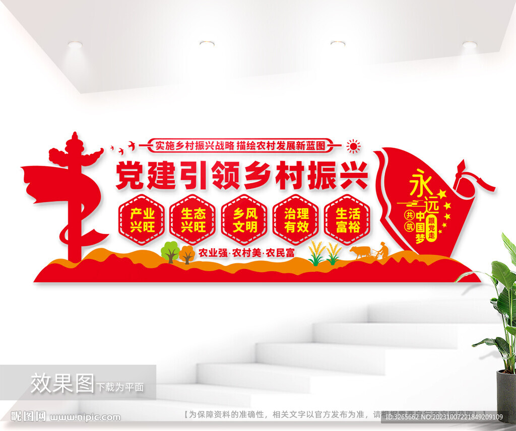 黨建引領(lǐng)鄉(xiāng)村振興戶外文化墻