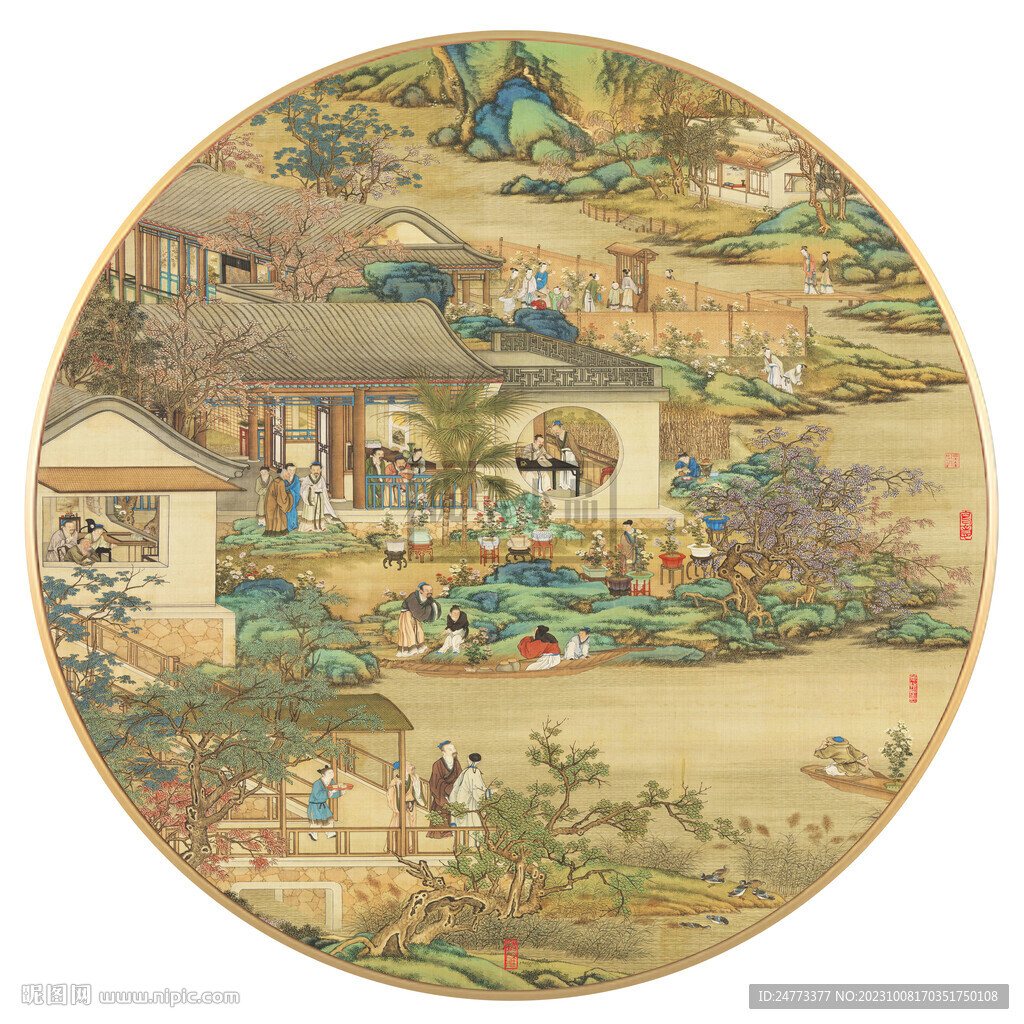 山水禪意風(fēng)情裝飾畫