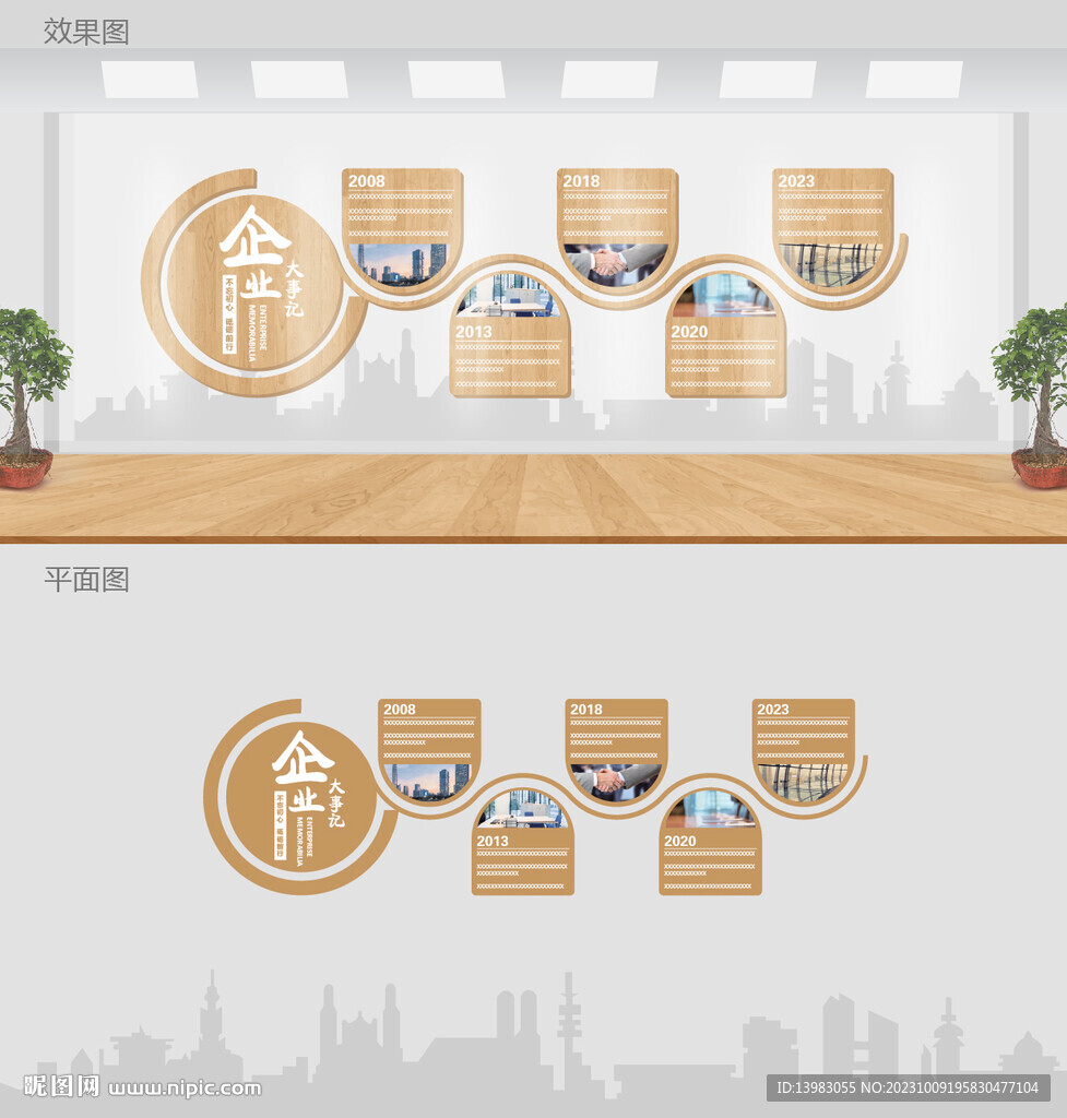 舒適公司企業大事記文化墻