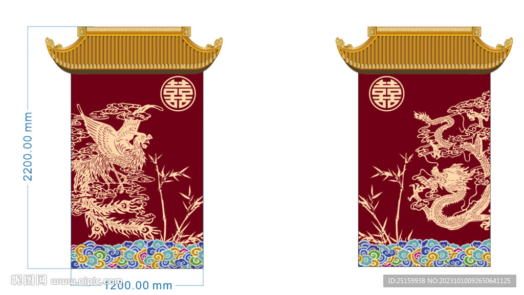中式婚禮效果圖