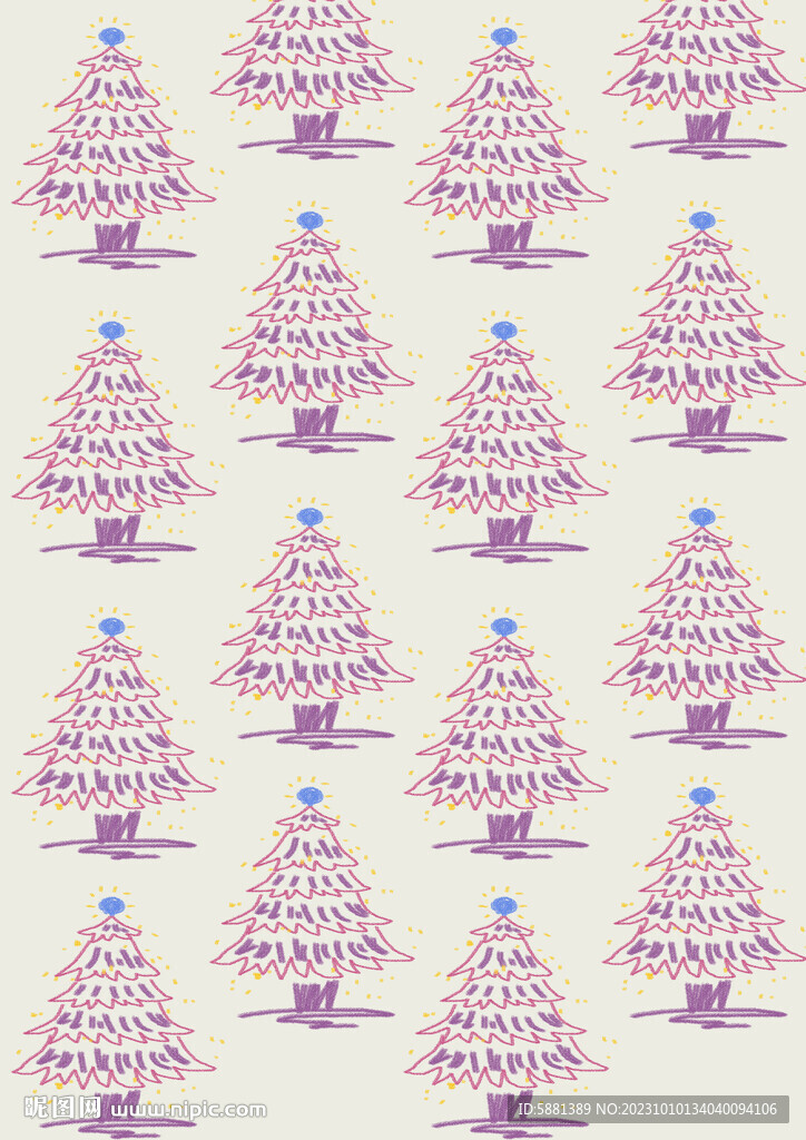 粉紫色圣诞树底纹