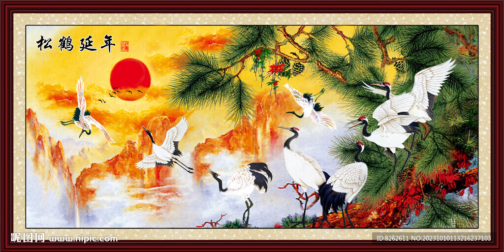 松鶴圖