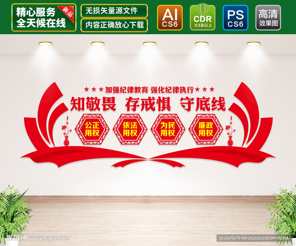 知敬畏文化墻