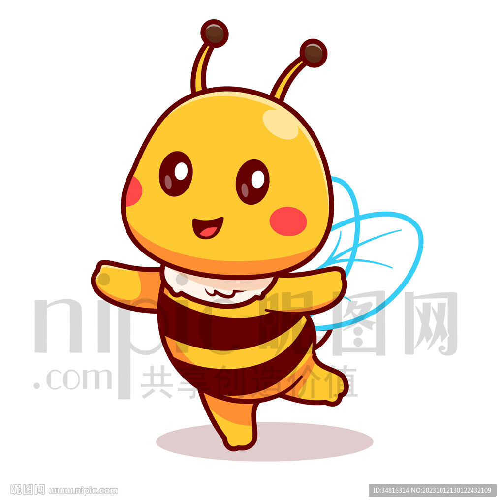可爱卡通小蜜蜂
