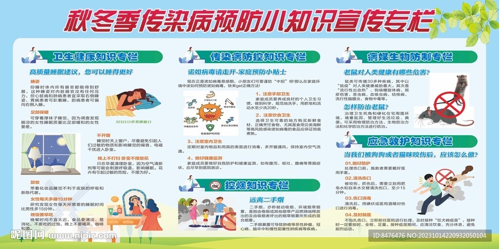秋冬季預防流感宣傳欄