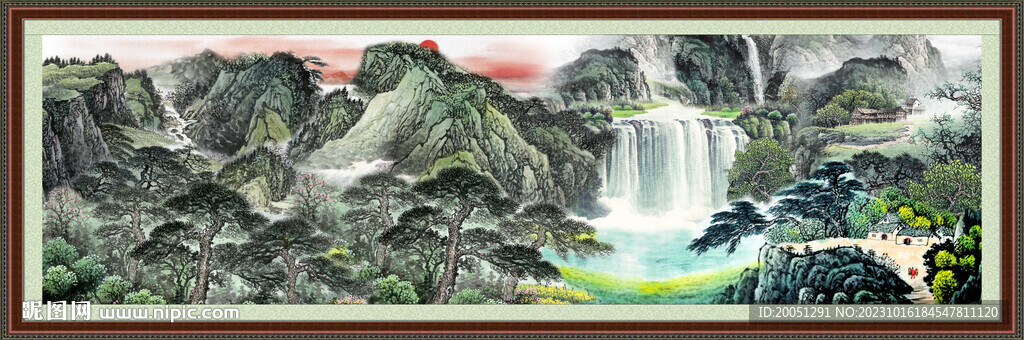 大廳山水畫 