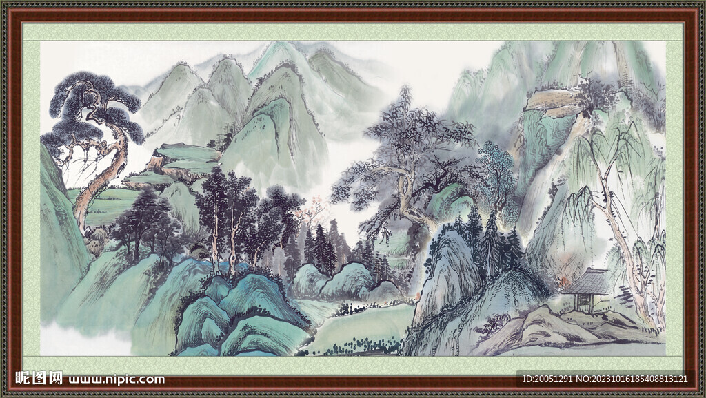 大廳山水畫 
