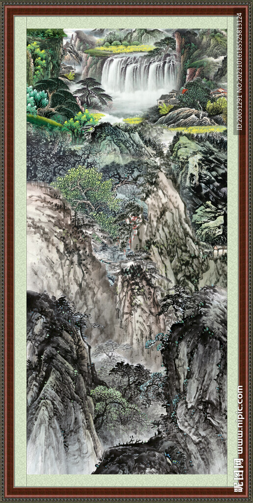 大廳山水畫 