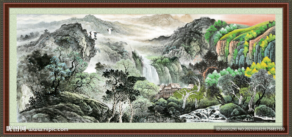 客廳山水畫 