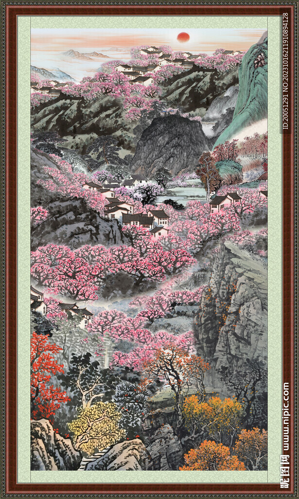 大廳山水畫 