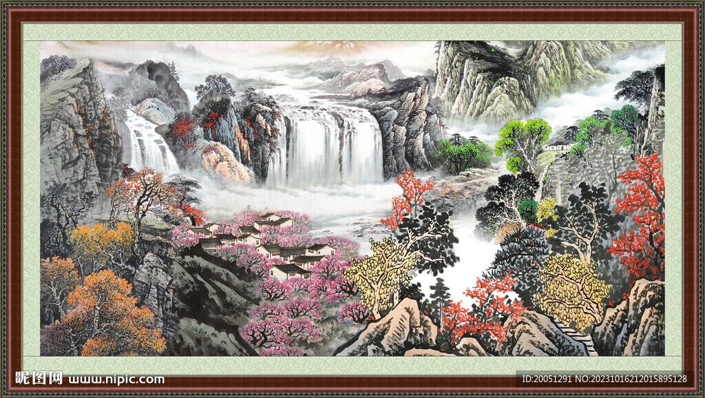 大廳山水畫 