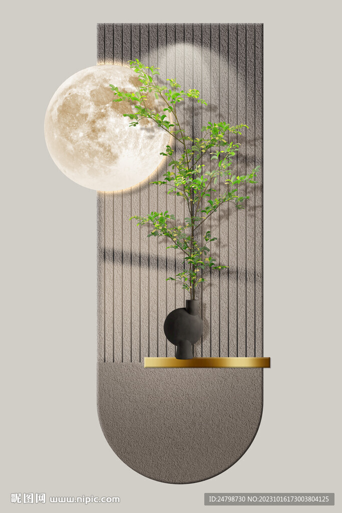 綠植掛畫
