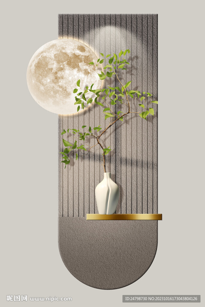 綠植掛畫