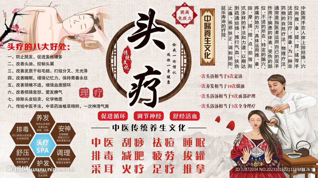 頭療背景墻