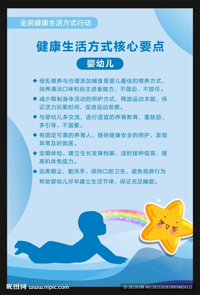 嬰幼兒健康生活方式核心要點