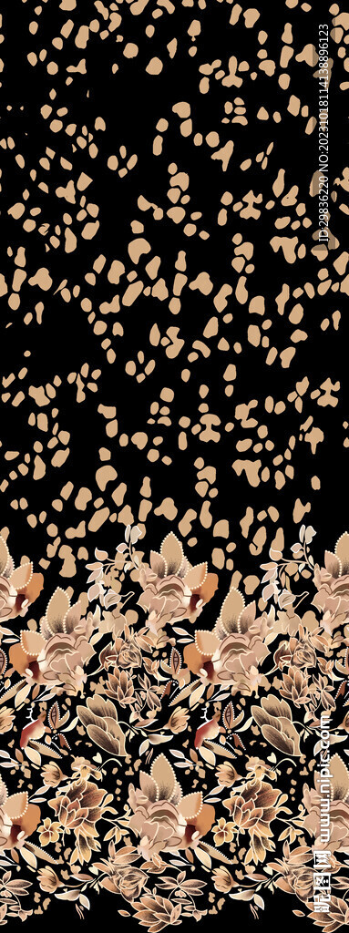 定位花 數(shù)碼印花圖片