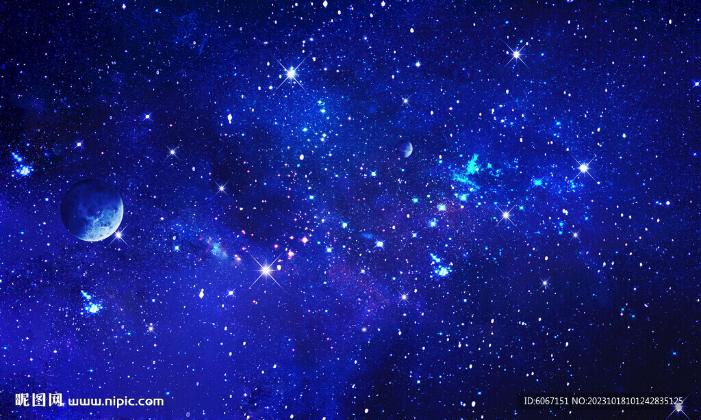 藍(lán)色宇宙星空背景