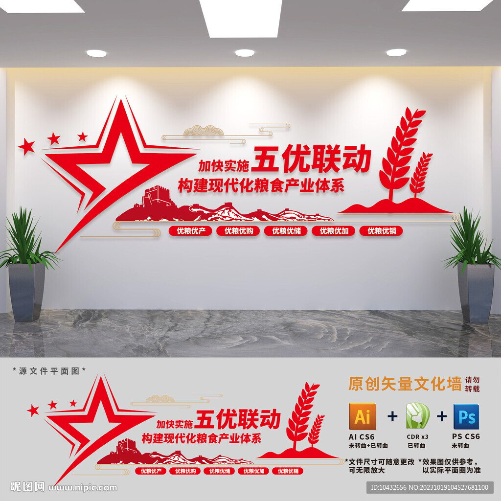 糧食局標語文化墻
