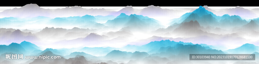  禪意水墨山水