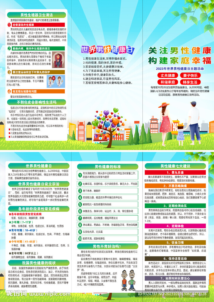 2023年世界男性健康日折頁