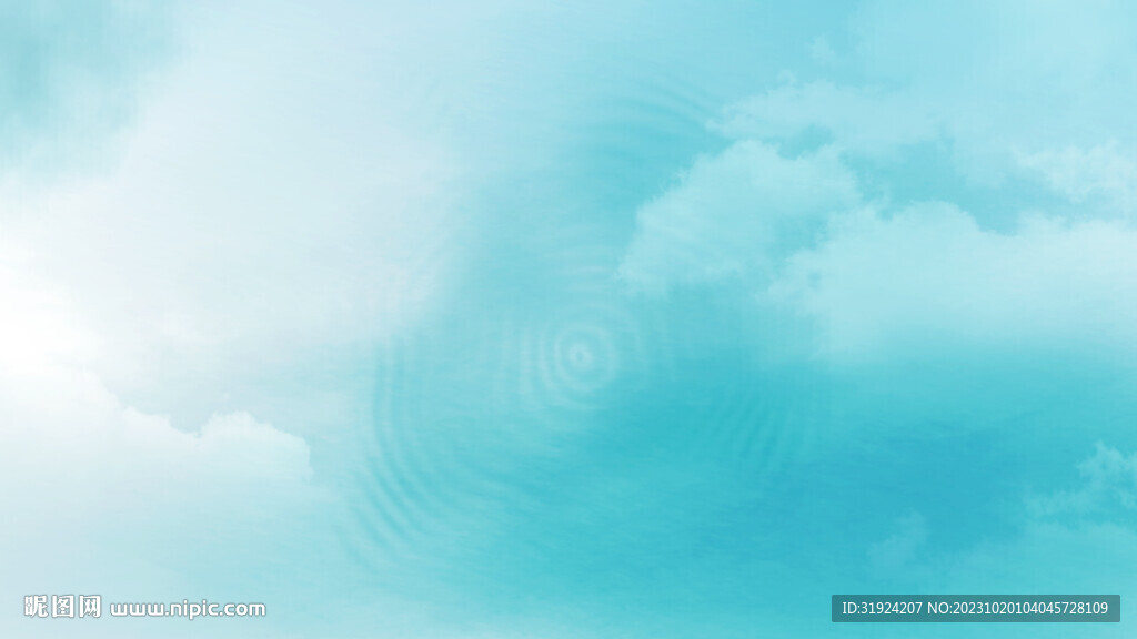 唯美水墨水溫天空倒影