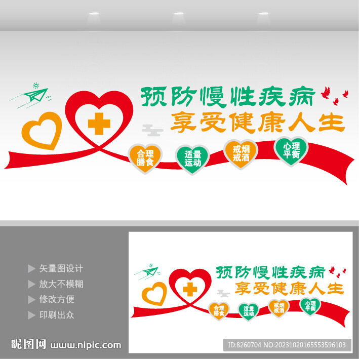 慢性病文化墻