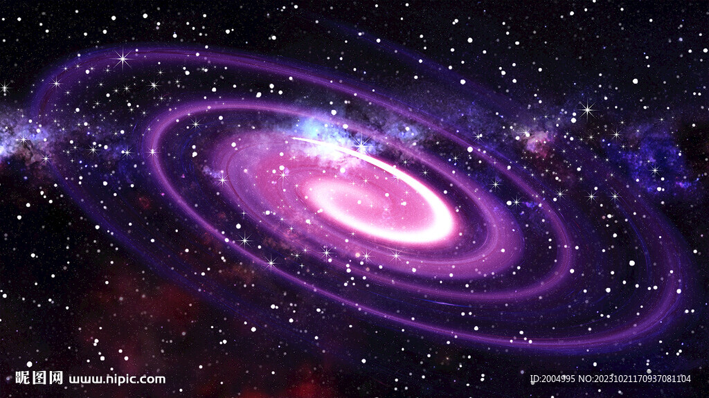 紫色星空漩渦背景圖